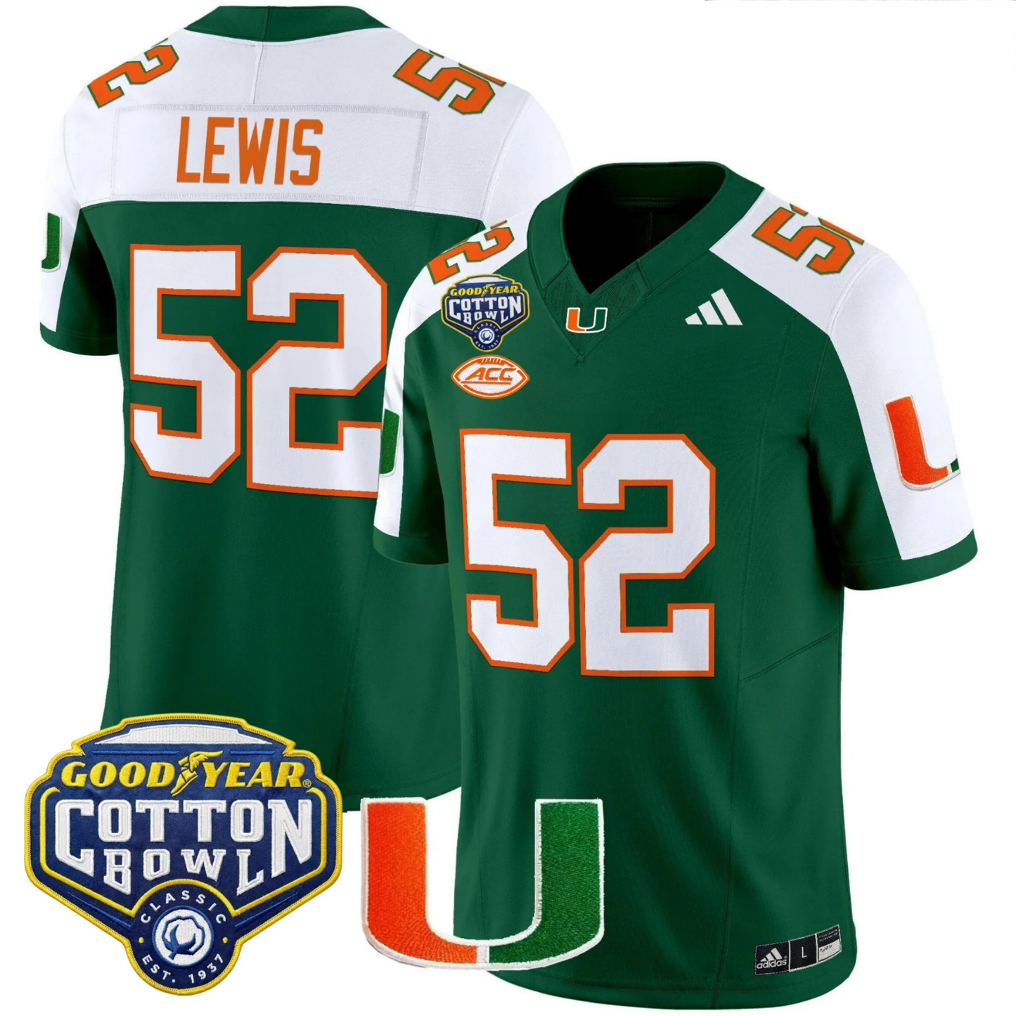 MIA 2025 Goodyear Cotton Bowl Patch Vapor Limited Jersey - All Stitched