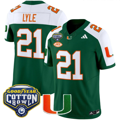 MIA 2025 Goodyear Cotton Bowl Patch Vapor Limited Jersey - All Stitched
