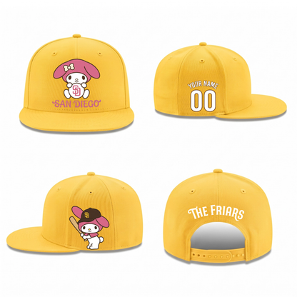 SD x Pink Sanrio Friends Personalized Snapback Cap - Printed