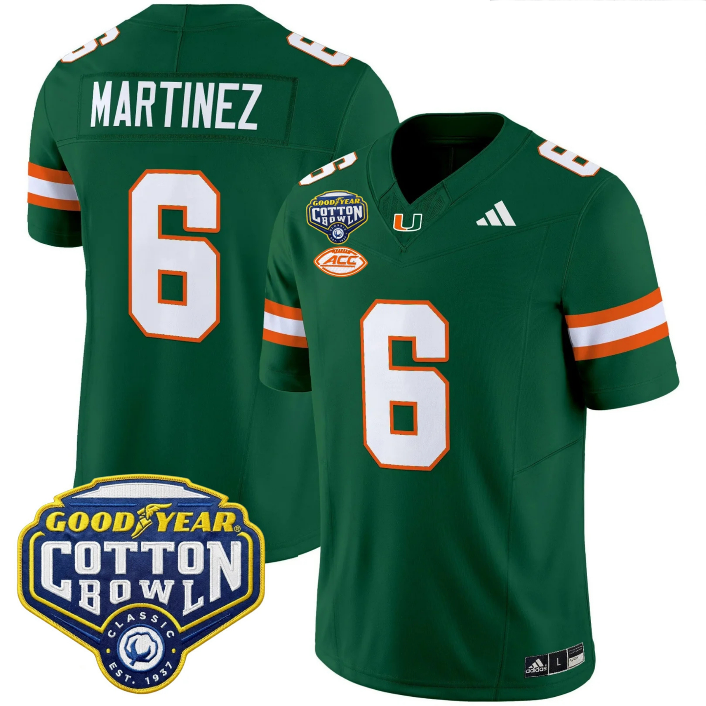 MIA 2025 Goodyear Cotton Bowl Patch Vapor Limited Jersey - All Stitched