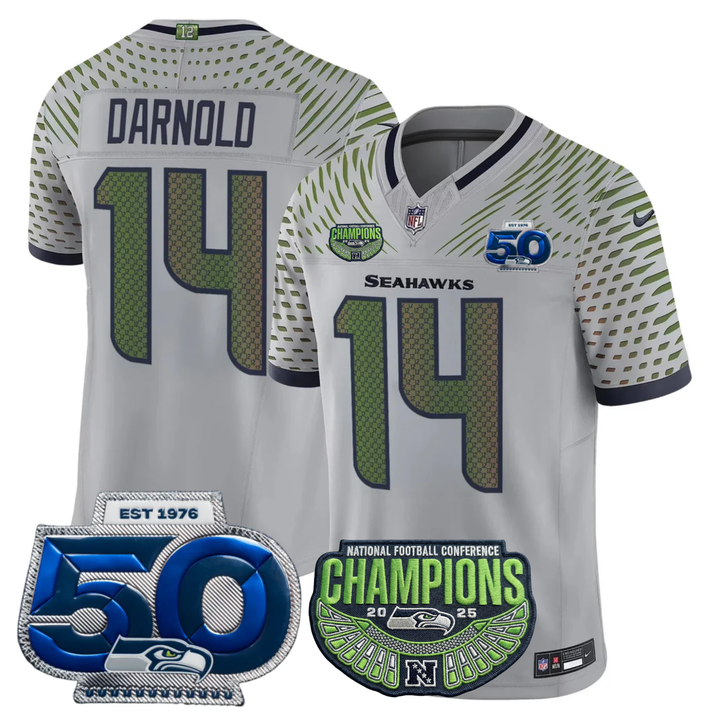 SEA 2025 Vapor Limited Jersey V3- NFC Champions Limited Patch - All Stitched