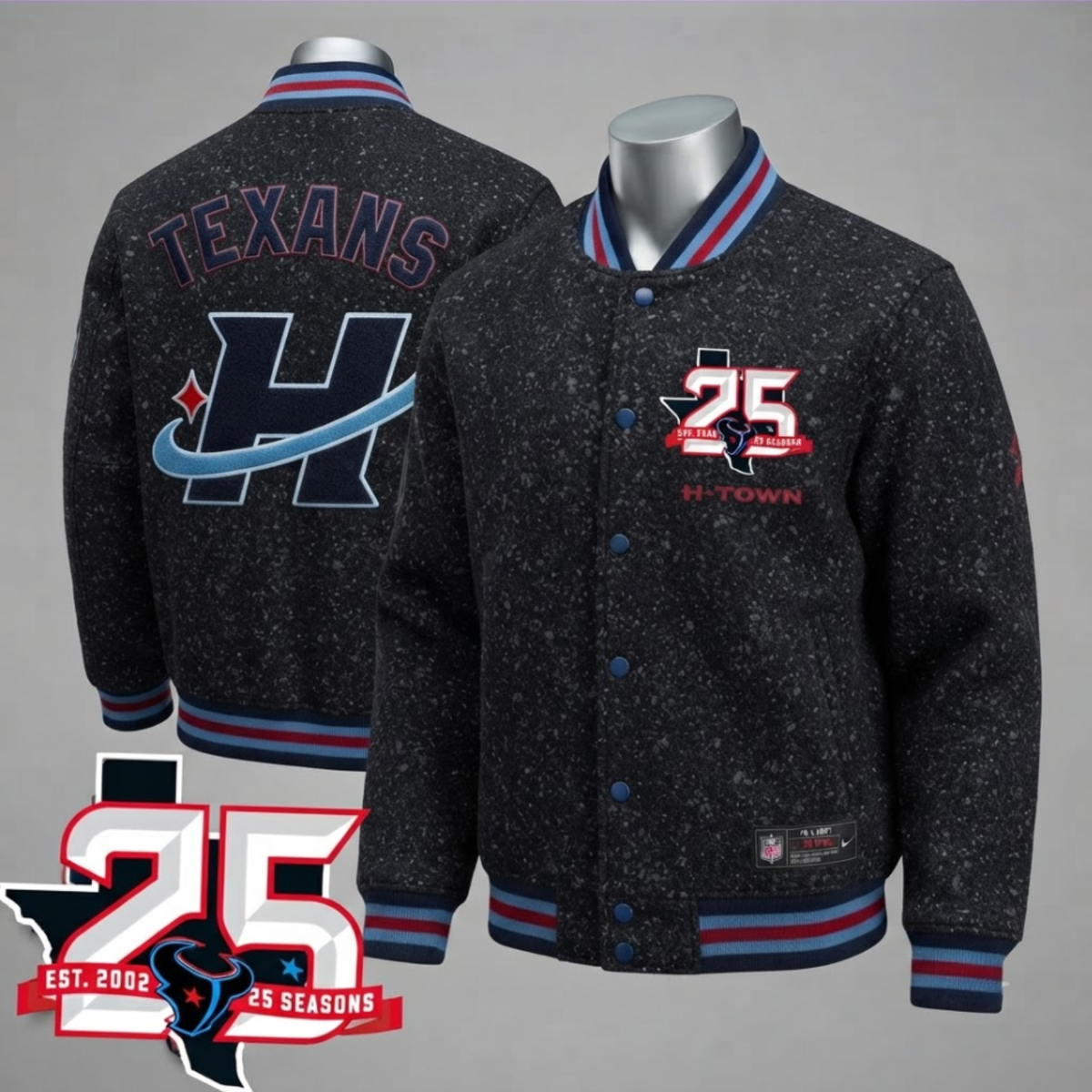 HOU Lunar Dust Limited Edition Varsity Jacket - Printed