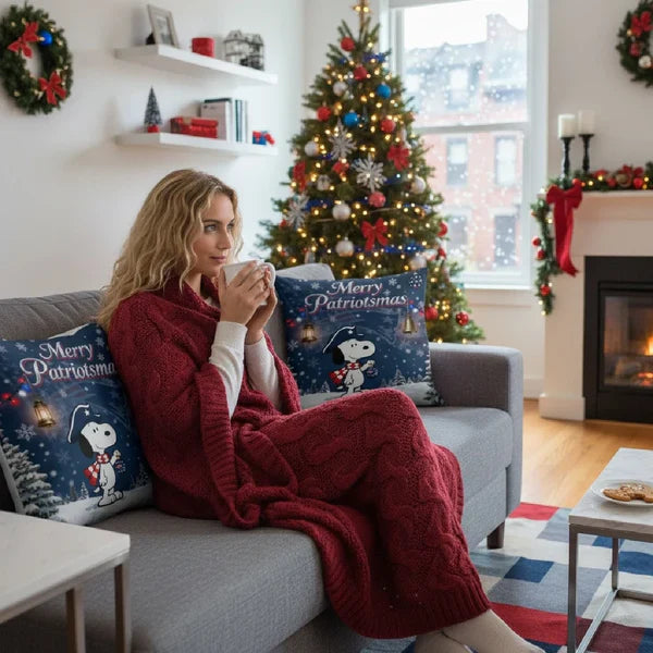 NEP x SNP | Premium Christmas Fleece Blanket & Throw Pillow