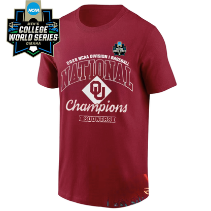 Oklahoma Sooners 2026 NCAA Men’s Baseball National Champions One Side T-Shirt V4
