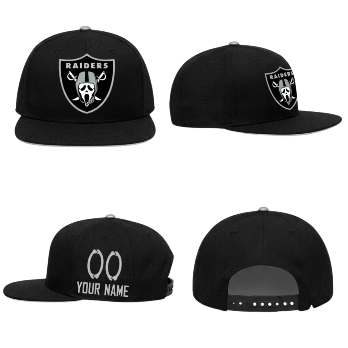 LVR x Ghost Face Custom Snapback Cap - Printed