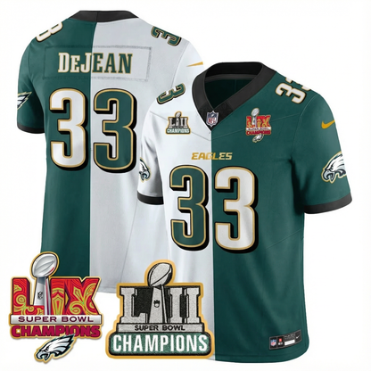 PHI LII-LIX Super Bowl Champions Vapor Limited Gold Jersey - All Stitched