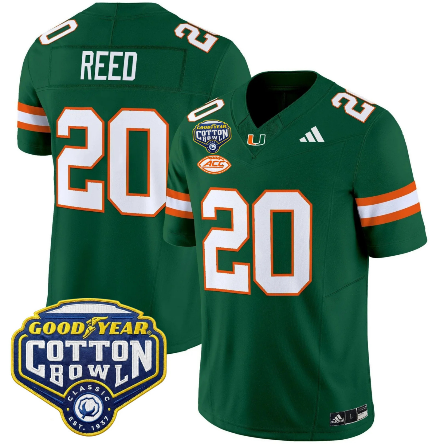 MIA 2025 Goodyear Cotton Bowl Patch Vapor Limited Jersey - All Stitched