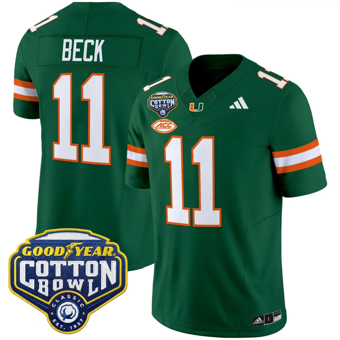 MIA 2025 Goodyear Cotton Bowl Patch Vapor Limited Jersey - All Stitched