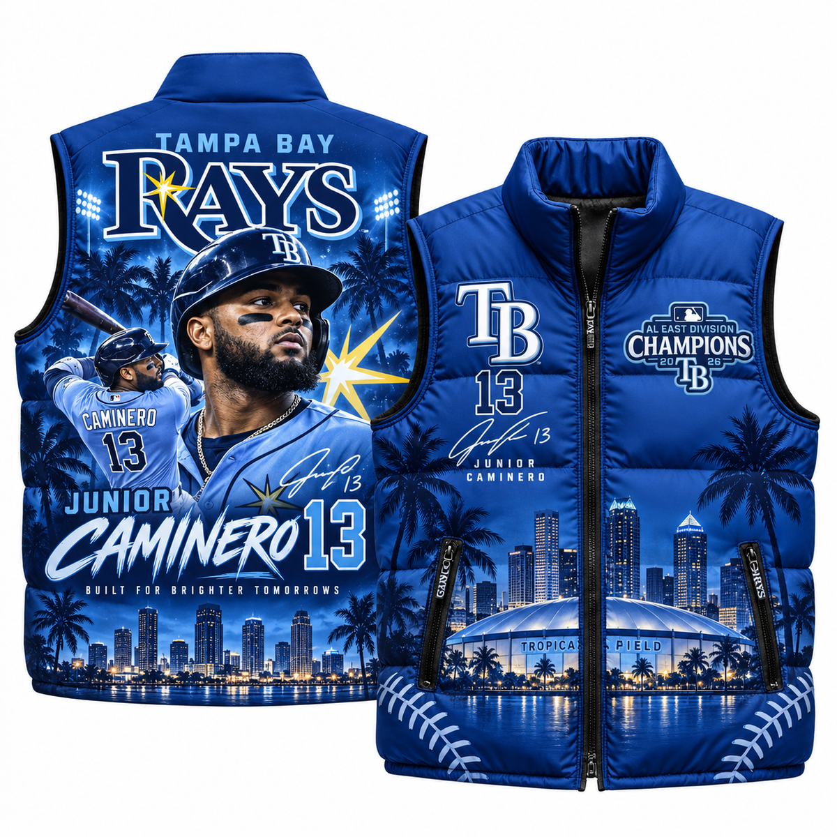 TB #13 Junior Caminero Puffer Vest - Printed