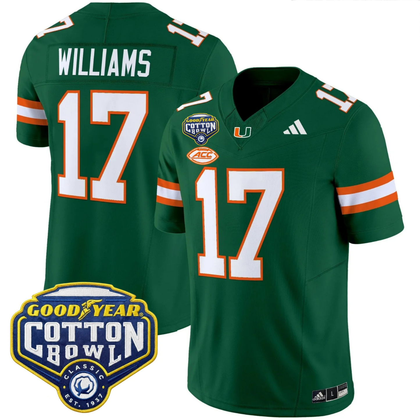 MIA 2025 Goodyear Cotton Bowl Patch Vapor Limited Jersey - All Stitched