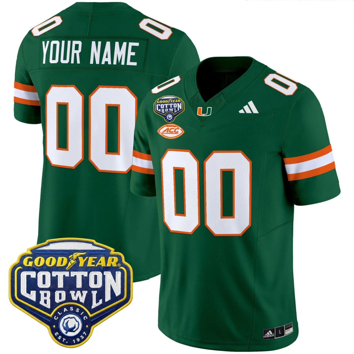 MIA 2025 Goodyear Cotton Bowl Patch Vapor Limited Custom Jersey - All Stitched