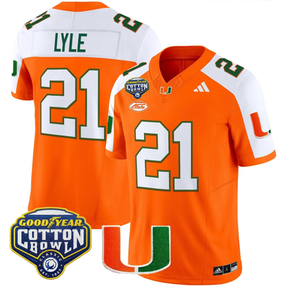 MIA 2025 Goodyear Cotton Bowl Patch Vapor Limited Jersey - All Stitched