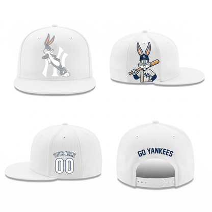 NYY x Bunny Personalized Snapback Cap - Printed