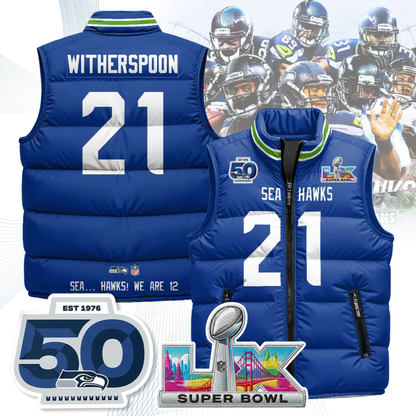 SEA NFC Champions Patch Unisex Puffer Vest
