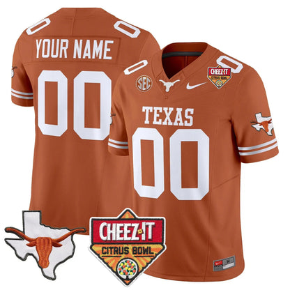 TEX 2025 State Map & Citrus Bowl Patch Vapor Limited Jersey - All Stitched