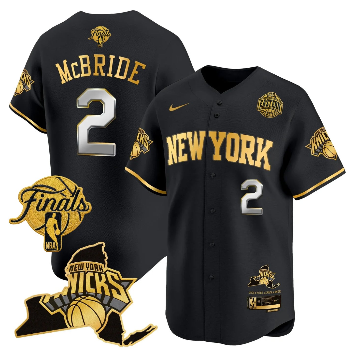 NYK 2026 Finals Vapor Baseball Jersey V2 - All Stitched