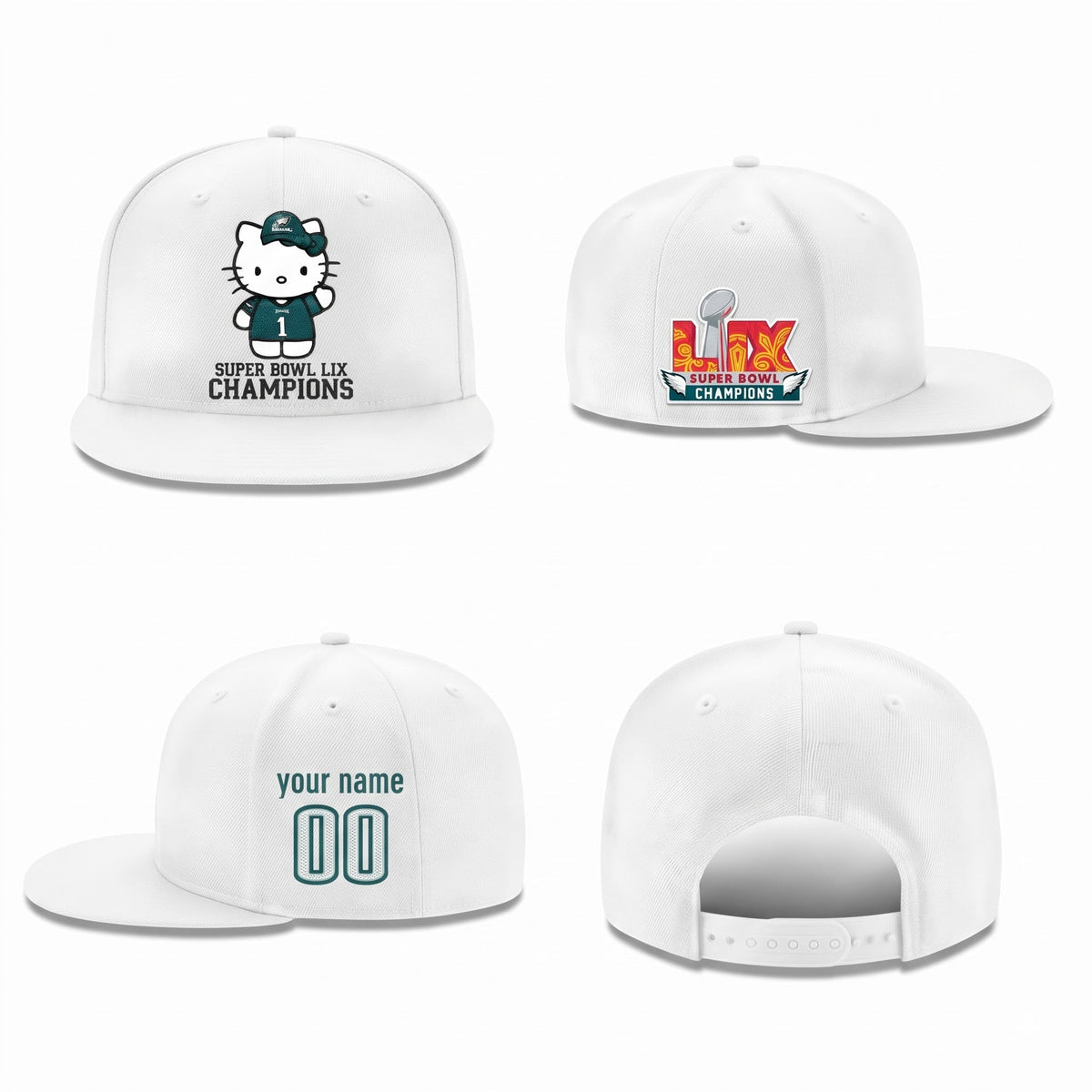 PHI x Meow KT Personalized Snapback Cap - Printed