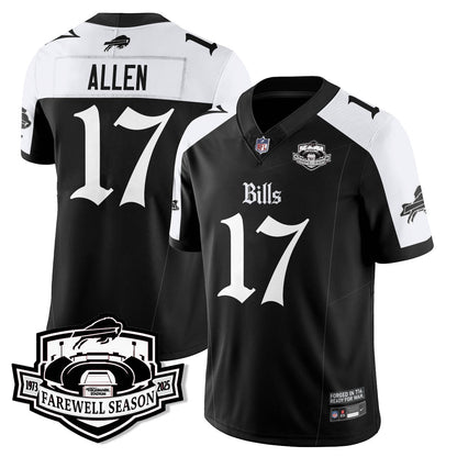 BUF Gothic Vapor Limited Jersey - Farewell Highmark Patch - All Stitched