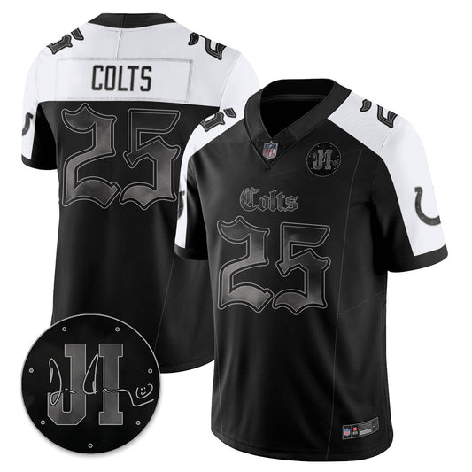 IND 'Dark Gothic' Vapor Limited Jersey - Jim Irsay Patch - Stitched