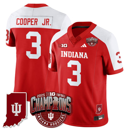 Indiana Hoosiers Vapor Limited Football Jersey - Big 10 Champions - All Stitched