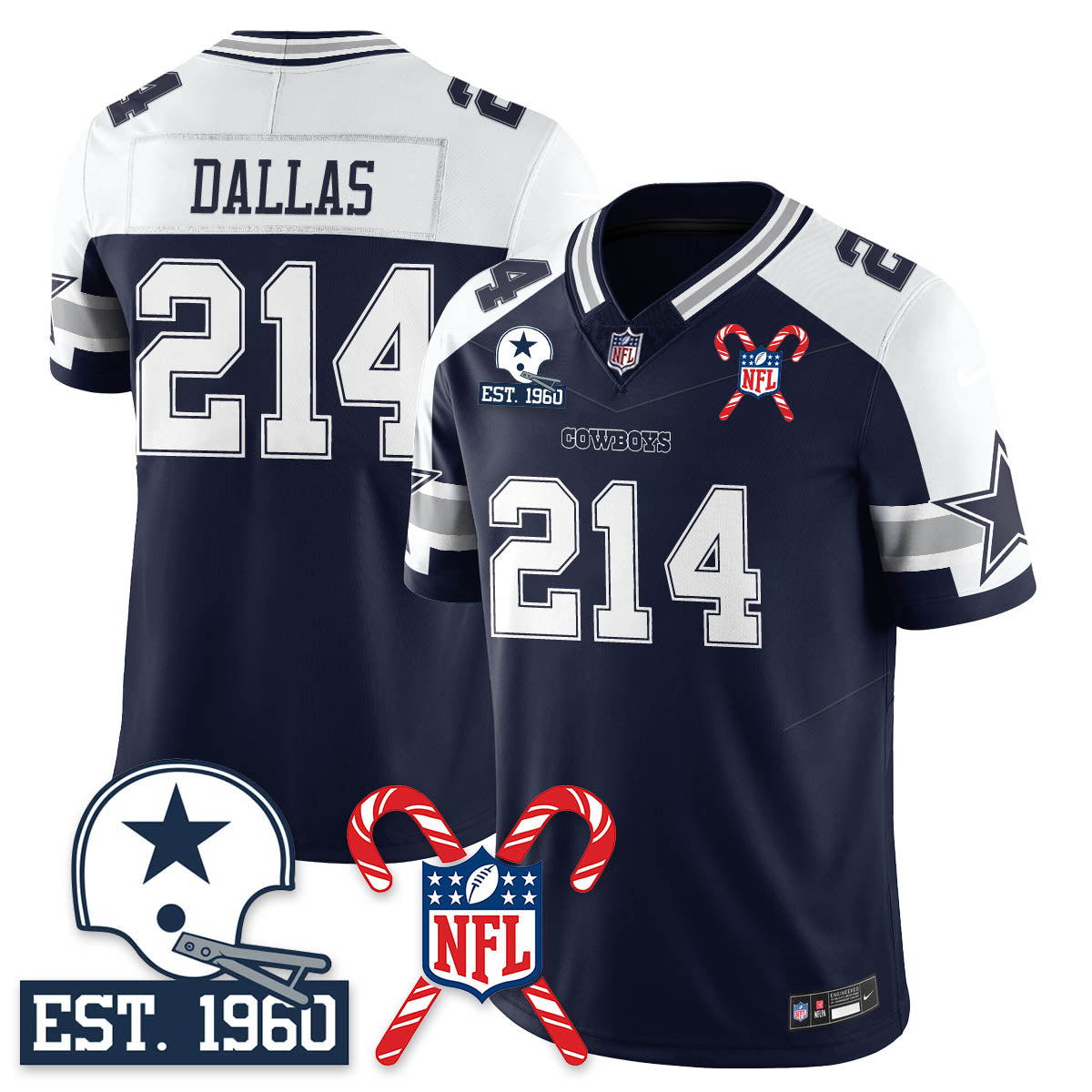 DAL Christmas Vapor Limited Jersey - All Stitched