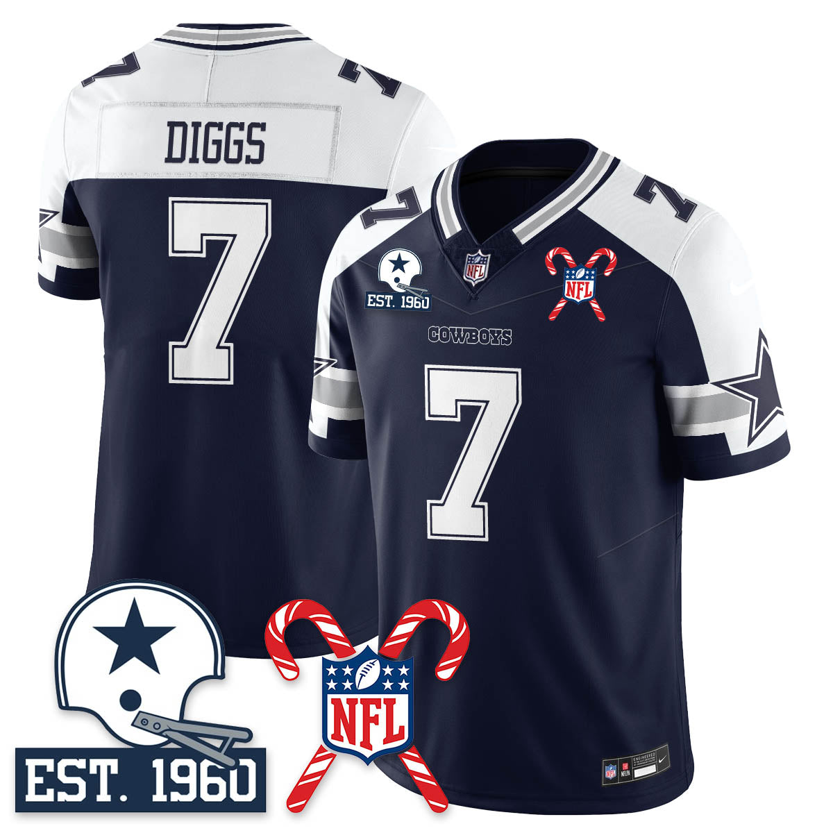 DAL Christmas Vapor Limited Jersey - All Stitched
