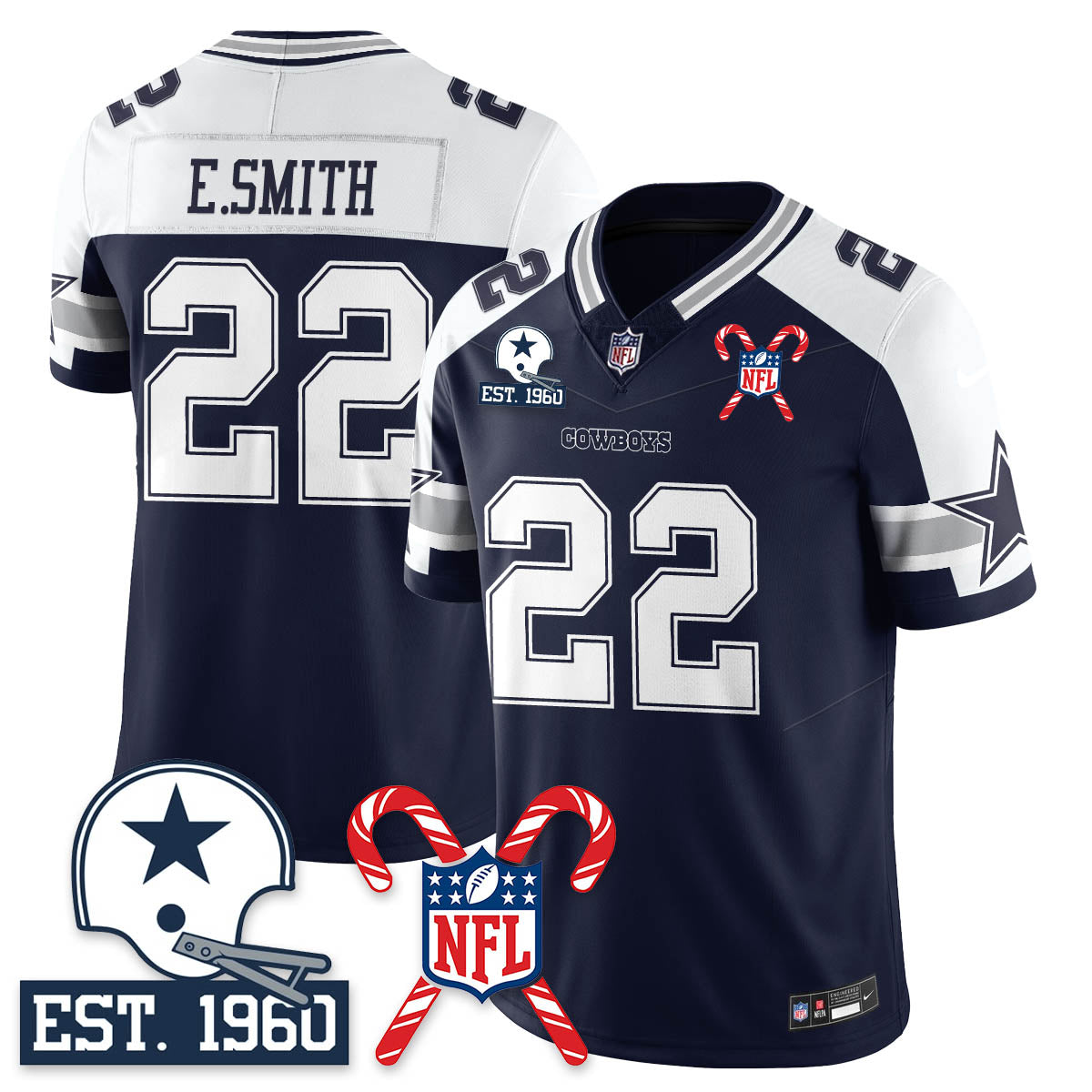 DAL Christmas Vapor Limited Jersey - All Stitched
