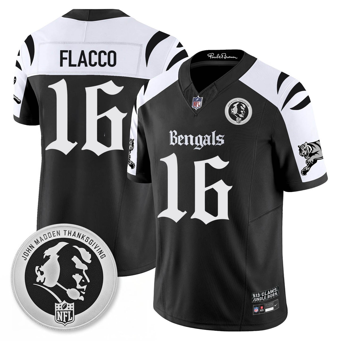 CIN Gothic Vapor Limited Jersey - John Madden Patch - All Stitched
