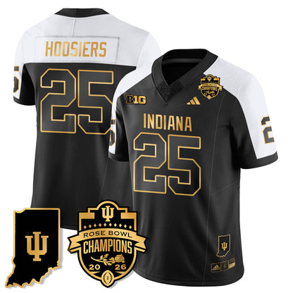 Indiana Hoosiers Vapor Limited Football Gold Jersey - Rose Bowl Champions - All Stitched
