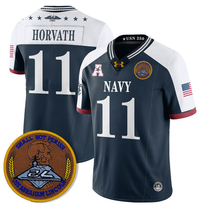 Navy Midshipmen Honoring the 250th Anniversary of the United States Navy Jersey - All Stitched