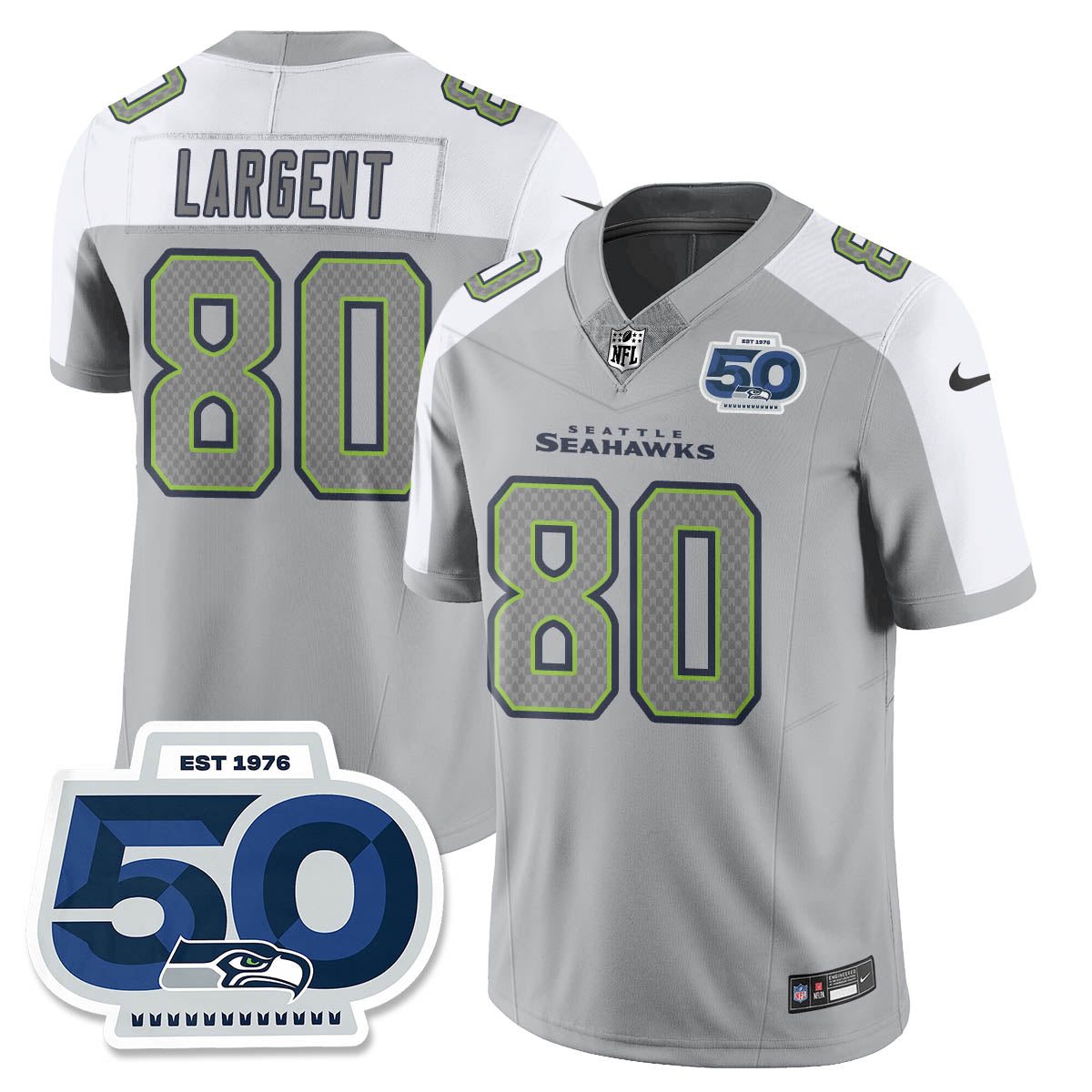 Seattle Seahawks Atmosphere Vapor Limited Jersey - All Stitched