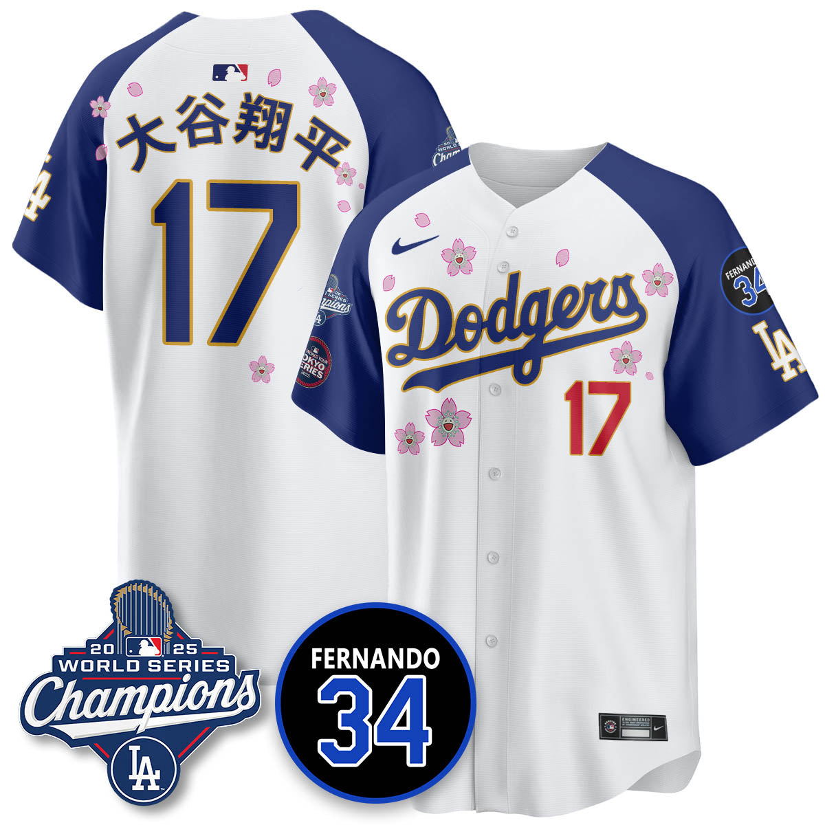 LAD Tokyo 2025 World Series Champions Jersey - All Stitched