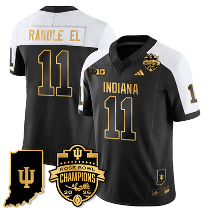 Indiana Hoosiers Vapor Limited Football Gold Jersey - Rose Bowl Champions - All Stitched