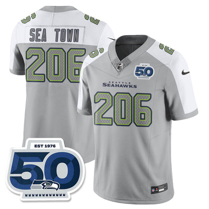 Seattle Seahawks Atmosphere Vapor Limited Jersey - All Stitched