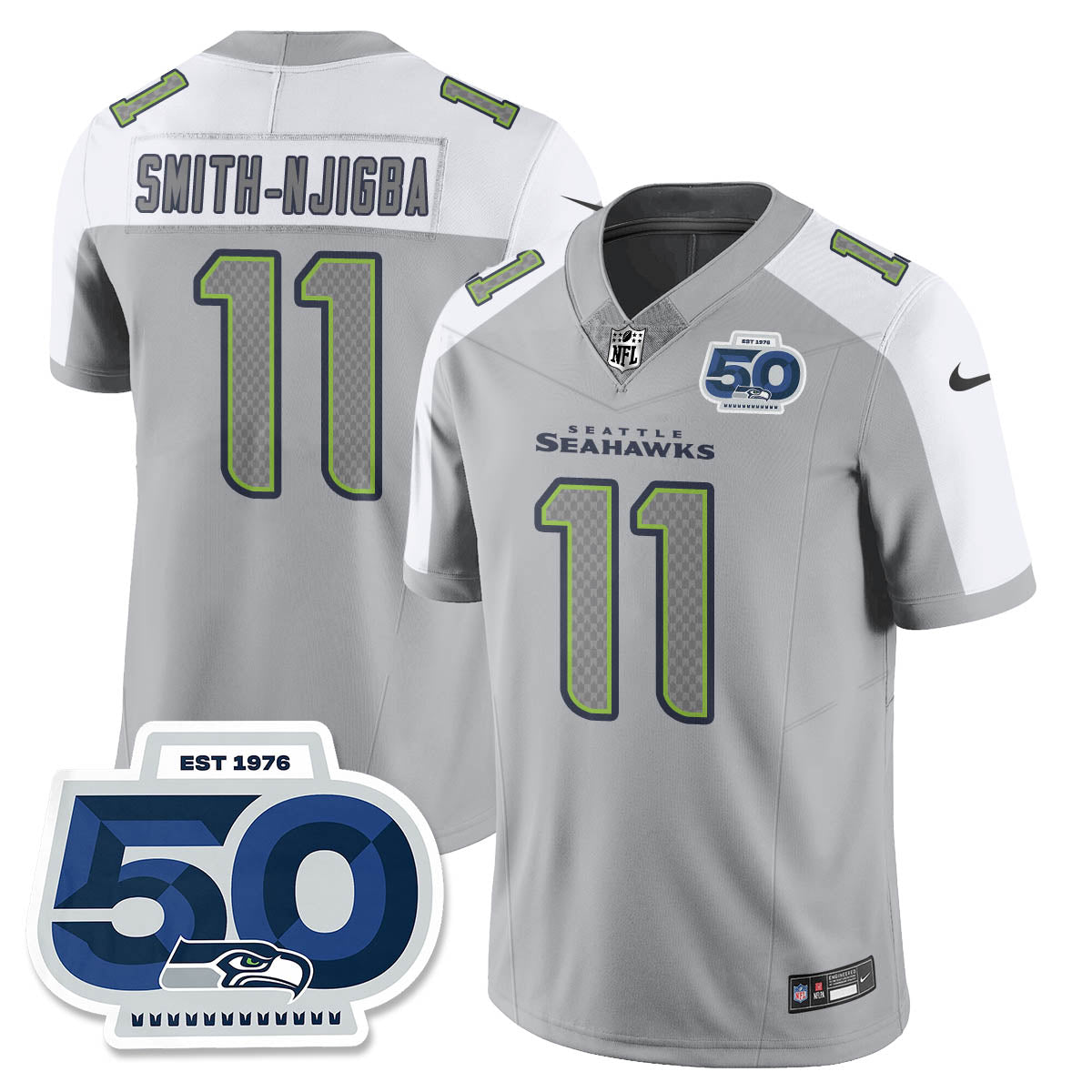 Seattle Seahawks Atmosphere Vapor Limited Jersey - All Stitched