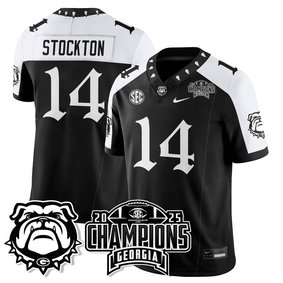 UGA Gothic Vapor Limited Jersey - SEC Football Champions - All Stitched