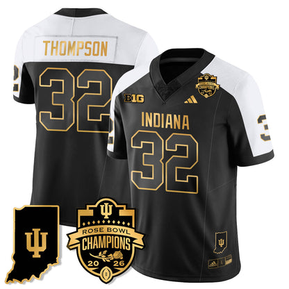 Indiana Hoosiers Vapor Limited Football Gold Jersey - Rose Bowl Champions - All Stitched