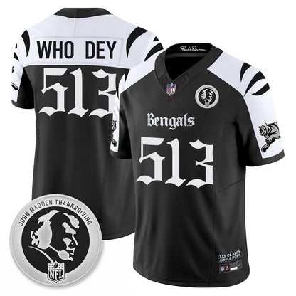 CIN Gothic Vapor Limited Jersey - John Madden Patch - All Stitched