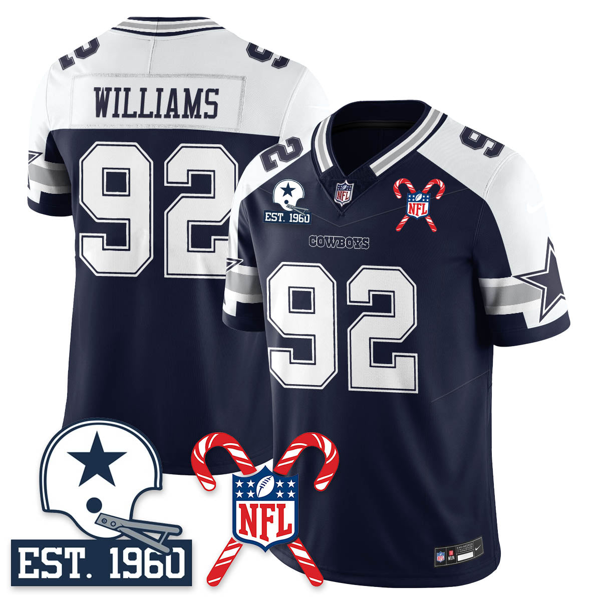 DAL Christmas Vapor Limited Jersey - All Stitched