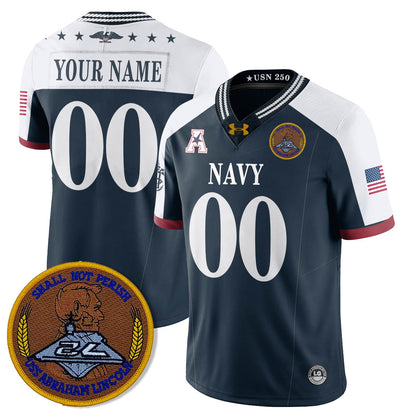 Navy Midshipmen Honoring the 250th Anniversary of the United States Navy Jersey - All Stitched