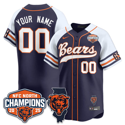 Custom CHI  NFC North Division Champions Vapor Limited Baseball Jersey - All Stitched