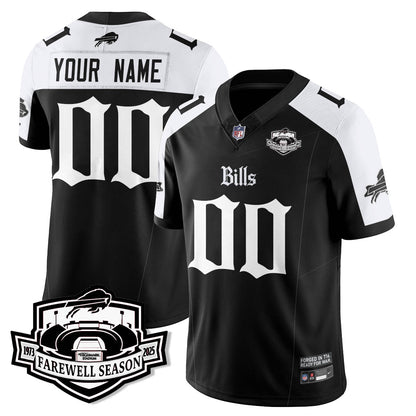 BUF Gothic Vapor Limited Jersey - Farewell Highmark Patch - All Stitched