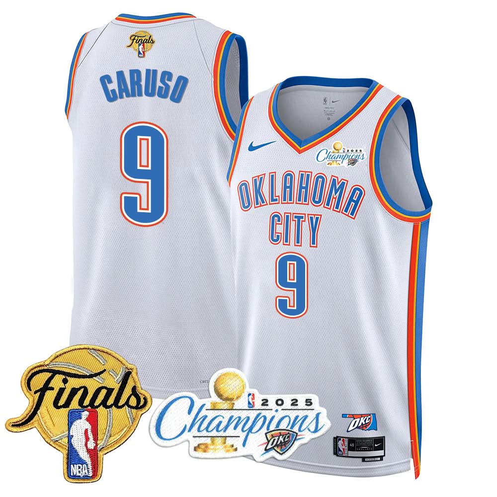 Oklahoma City Thunder 2025 NBA Champions Jersey - All Stitched