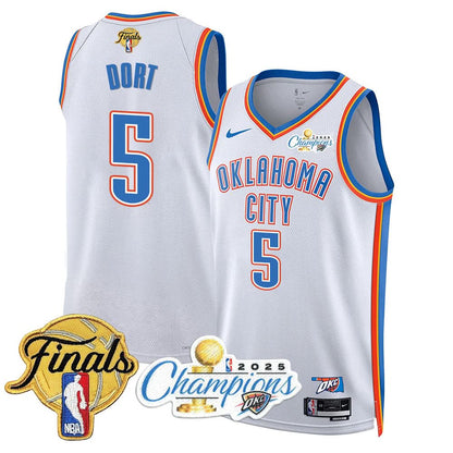 Oklahoma City Thunder 2025 NBA Champions Jersey - All Stitched