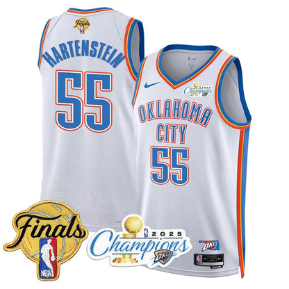Oklahoma City Thunder 2025 NBA Champions Jersey - All Stitched