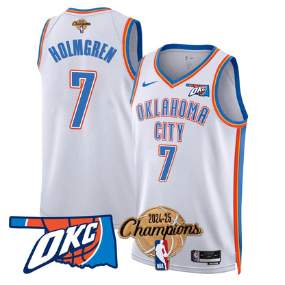 OKC 2024-25 Champions Jersey - All Stitched