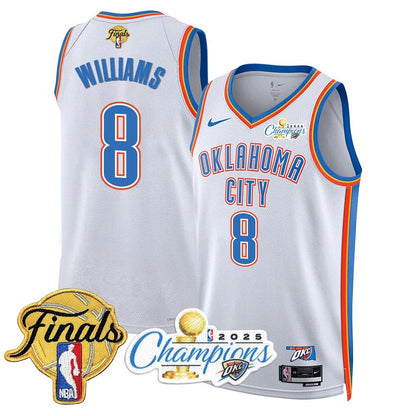 Oklahoma City Thunder 2025 NBA Champions Jersey - All Stitched