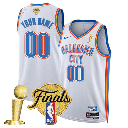 Oklahoma City Thunder 2024-25 Champions Custom Jersey - All Stitched