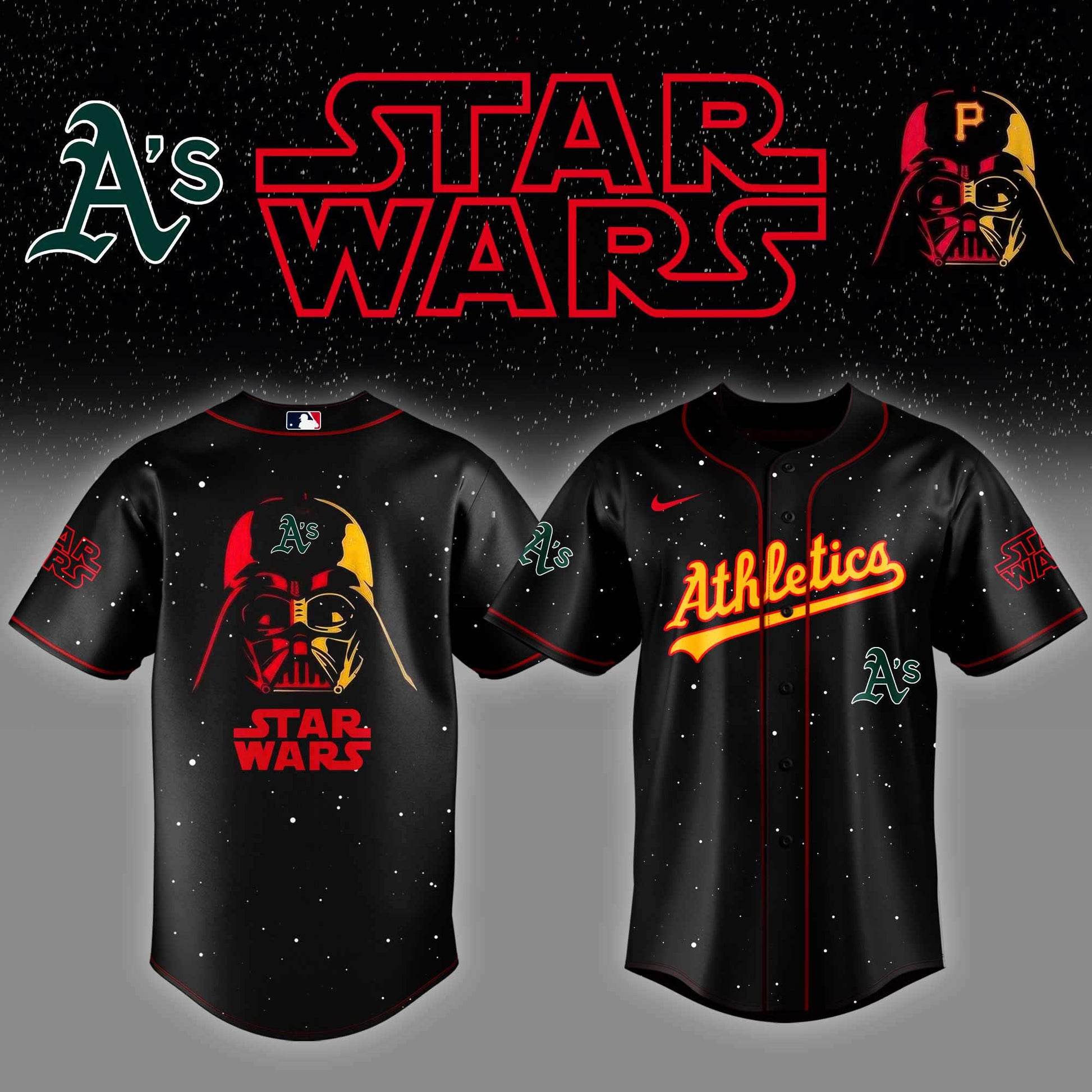 Athletics x Stars Wars Night Baseball Jersey Editions Limited