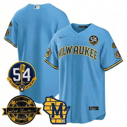MIL 'Bob Uecker - 54 Seasons for Brewers' Vapor Premier Limited Jersey - All Stitched